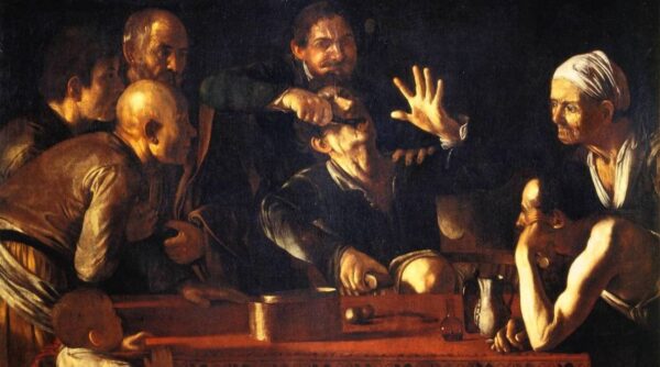 L’extraction de la dent – Caravage Le Caravage 120x70