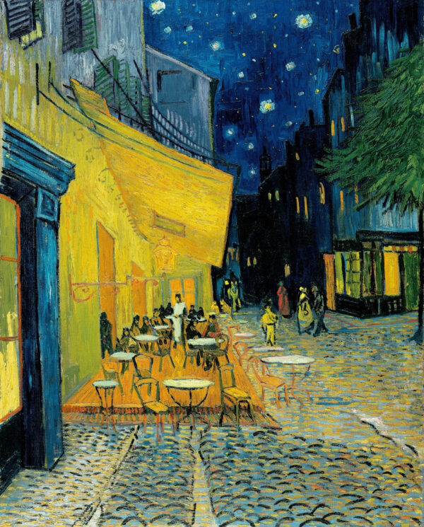 Terrasse du café le soir – Van Gogh Tableaux Populaires 70x85