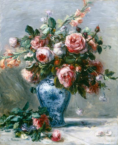 Vase de roses – Pierre-Auguste Renoir Pierre-Auguste Renoir 70x85