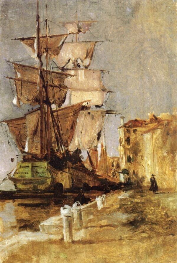 Venetian Sailing Vessel – John Henry Twachtman John Henry Twachtman 70x105