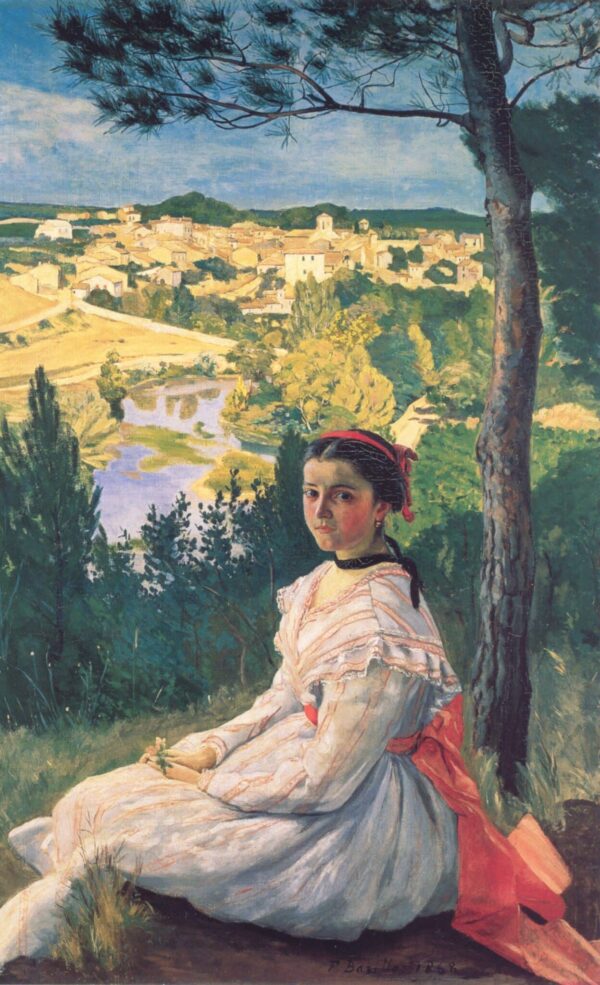 La Vue du village – Frédéric Bazille Frédéric Bazille 70x105