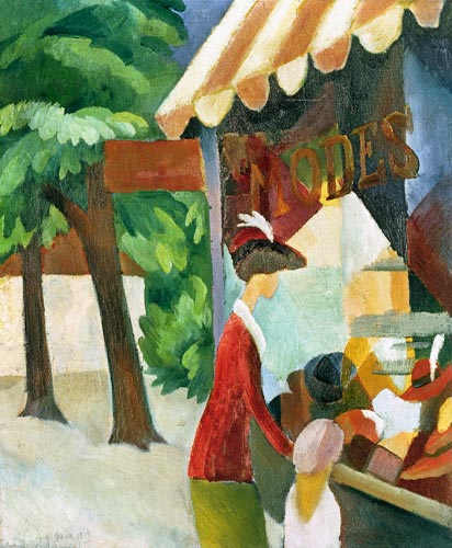 Devant le magasin de chapeau – August Macke August Macke 70x85