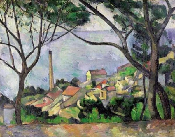 L’Estaque, vu à travers les Arbres – Paul Cézanne Paul Cézanne 85x75