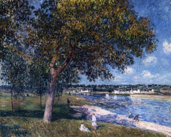 Noyer dans un champ de thym – Alfred Sisley Alfred Sisley 85x75