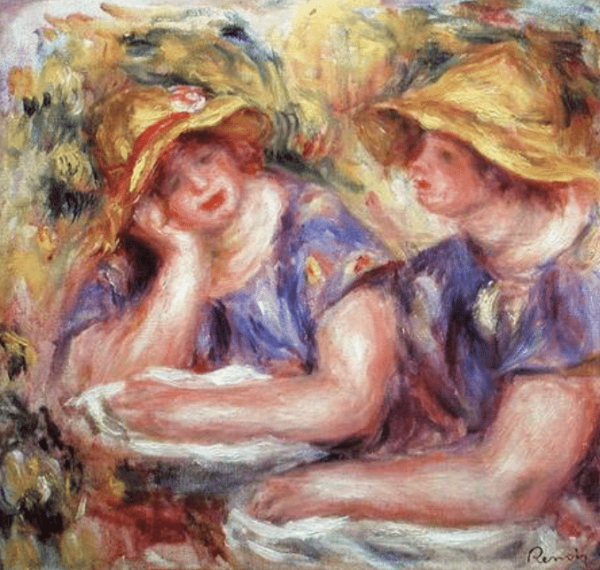 Deux femmes en blouse – Pierre-Auguste Renoir Pierre-Auguste Renoir 70x70