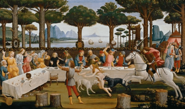 Le banquet de Nastagio degli Onesti – Sandro Botticelli Sandro Botticelli 120x70