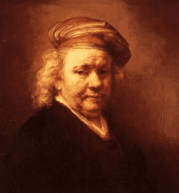 L’autoportrait – Rembrandt van Rijn Rembrandt van Rijn 70x70