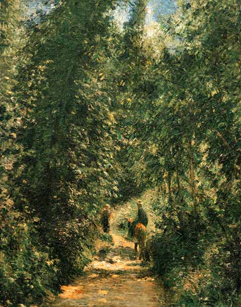 Chemin sous les arbres, été – Camille Pissarro Camille Pissarro 70x85