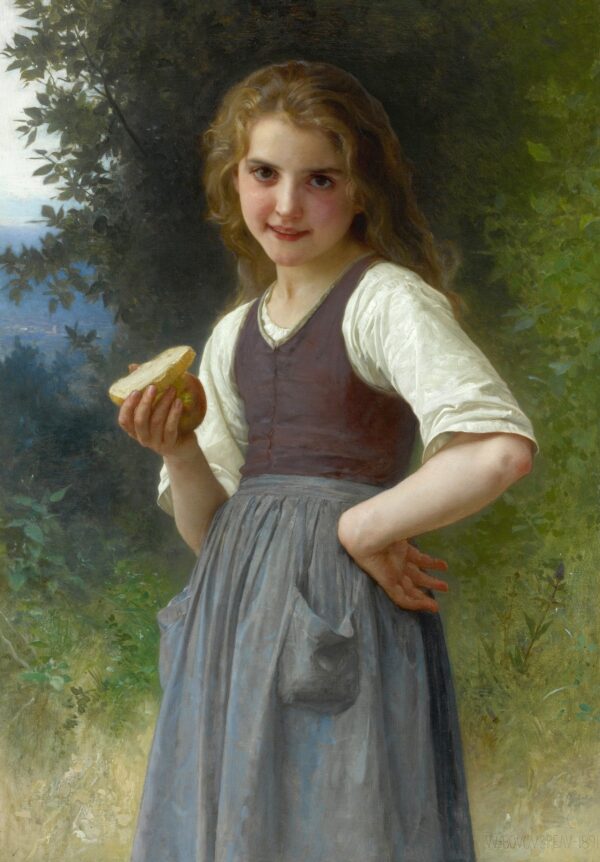 Thé de l’après-midi dans les champs – William Bouguereau William Bouguereau 70x105