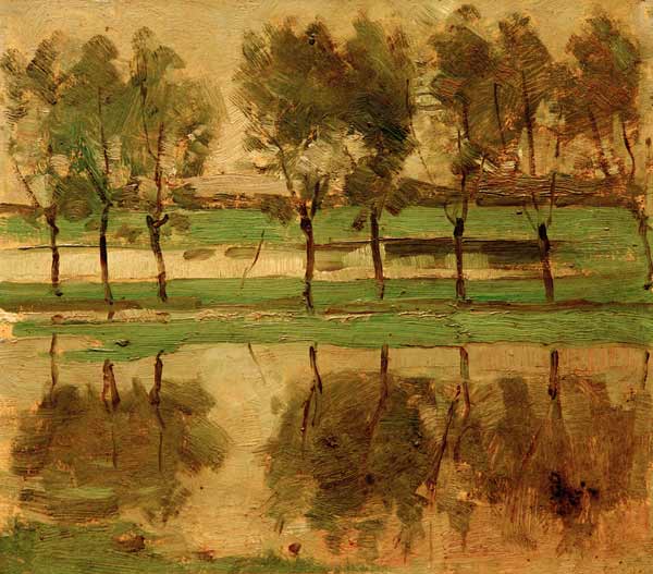 Saule avec soleil – Mondrian Piet Mondrian 70x70