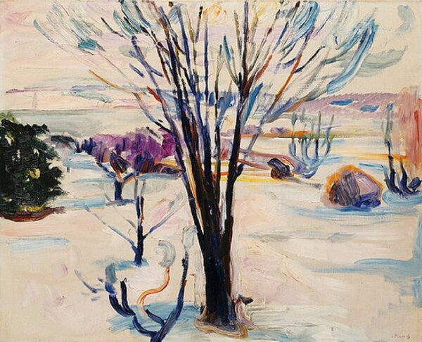 Paysage d’hiver à Jeløya – Edvard Munch Edvard Munch 85x75