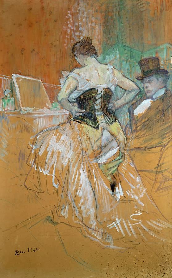 Femme avec corset – Toulouse Lautrec Henri de Toulouse-Lautrec 70x105