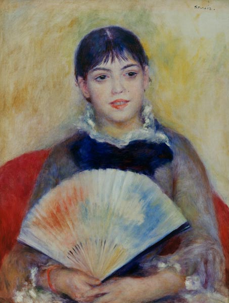 Femme avec un éventail 1880 – Pierre-Auguste Renoir Pierre-Auguste Renoir 70x85