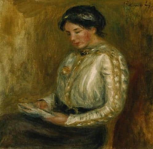 Femme qui lit – Pierre-Auguste Renoir Pierre-Auguste Renoir 70x70