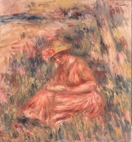 Femme assise sur l’herbe – Pierre-Auguste Renoir Pierre-Auguste Renoir 70x70