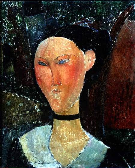 Femme avec un tour de cou en velours – Amadeo Modigliani 70x105