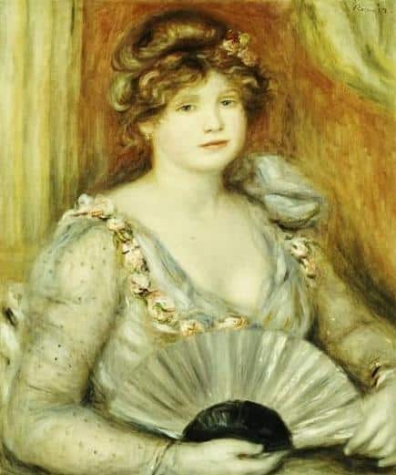 Femme avec un éventail – Pierre-Auguste Renoir Pierre-Auguste Renoir 70x85