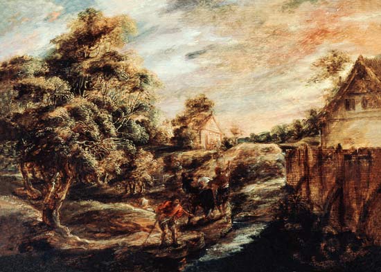 Paysage boisé au coucher du soleil – Peter Paul Rubens Peter Paul Rubens 105x70