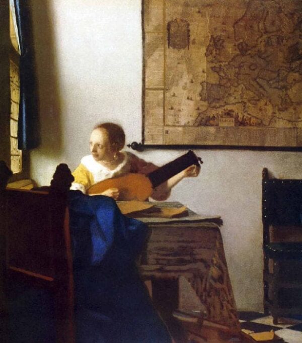 La Femme au luth – Johannes Vermeer Johannes Vermeer 70x70