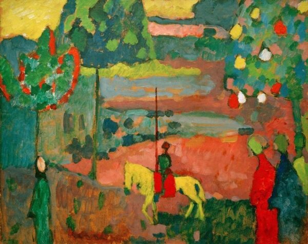 Lancer dans un paysage – Vassily Kandinsk Vassily Kandinsky 85x75