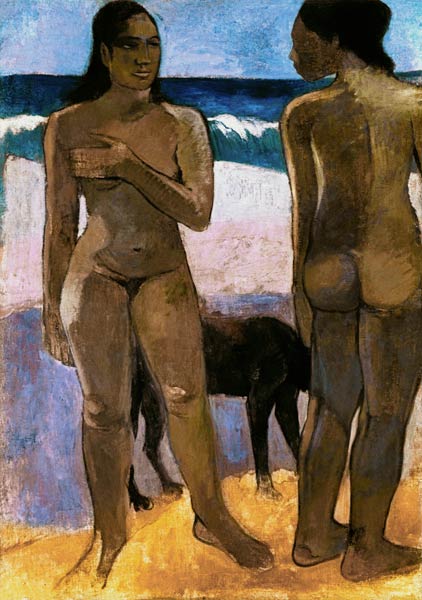 Deux femmes tahitiennes sur la plage – Paul Gauguin Paul Gauguin 70x105