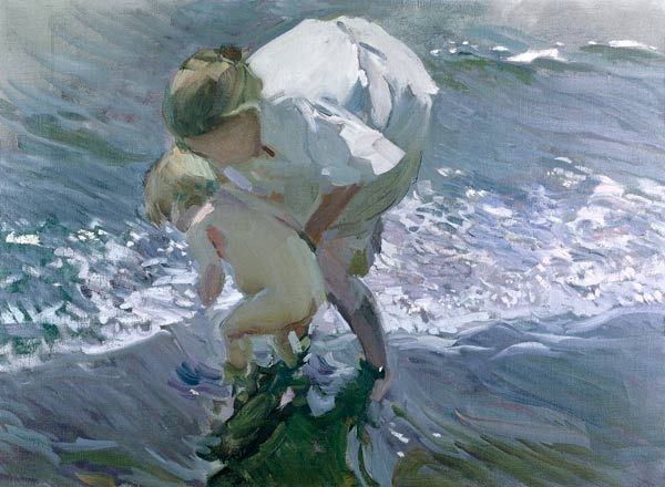 Baignade sur la plage – Sorolla Joaquín Sorolla 105x70