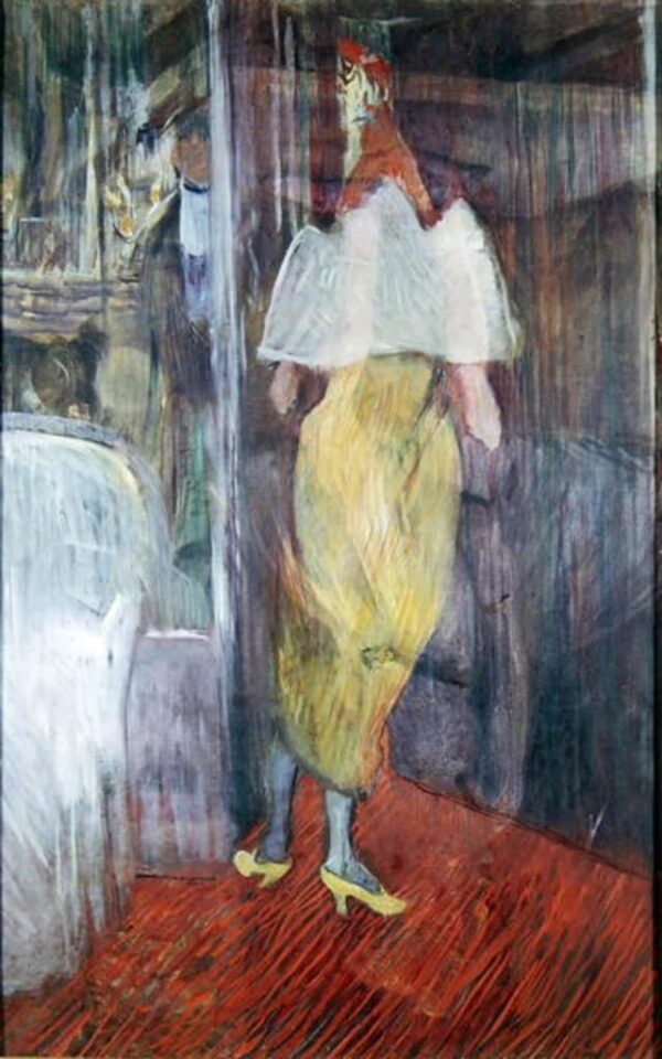 Femme entrant dans une loge au théâtre – Toulouse Lautrec Henri de Toulouse-Lautrec 70x105