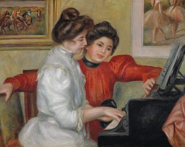 Yvonne et Christine Lerolle au piano – Pierre-Auguste Renoir Pierre-Auguste Renoir 85x75