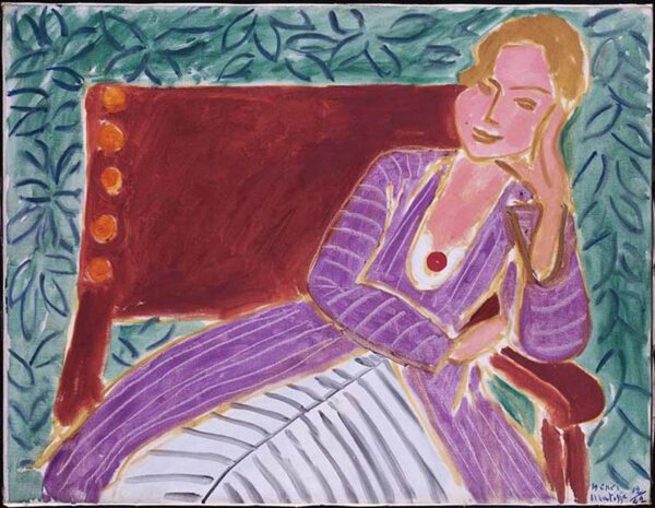 Jeune femme assise dans une robe persane – Matisse Henri Matisse 85x75