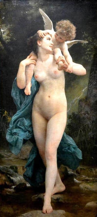 La jeunesse et l’amour – William Bouguereau William Bouguereau 70x160