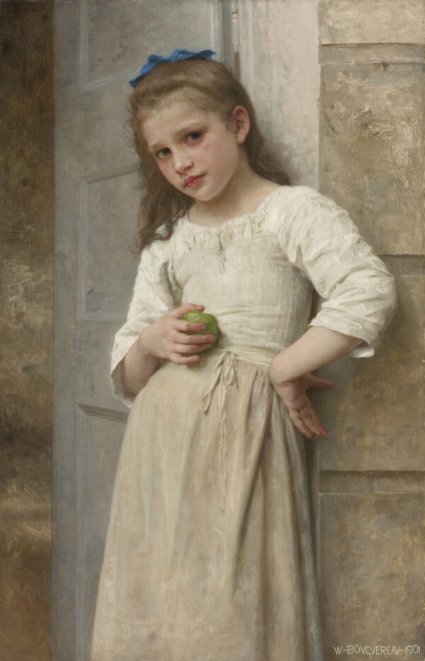 Yvonne sur le pas de la porte – William Bouguereau William Bouguereau 70x105