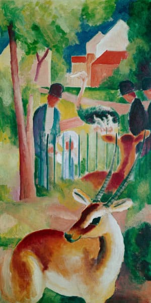 Grand jardin zoologique – August Macke August Macke 70x140