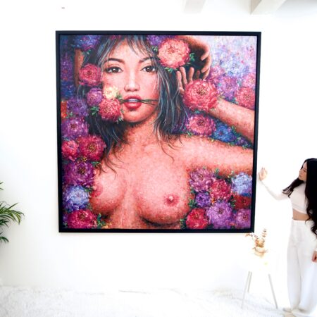 Amour en fleurs – Kesorn | 200 x 200 cm La Galerie d'art en ligne art gallery