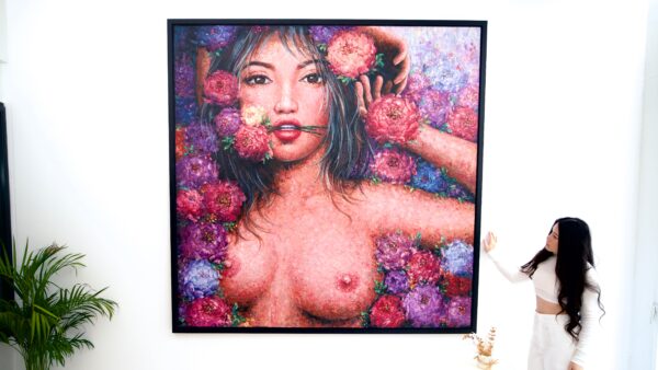 Amour en fleurs – Kesorn | 200 x 200 cm La Galerie d'art en ligne art gallery 3