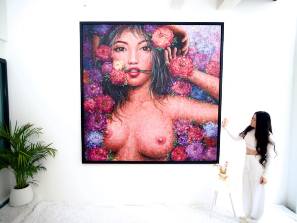 Amour en fleurs – Kesorn | 200 x 200 cm La Galerie d'art en ligne art gallery 4