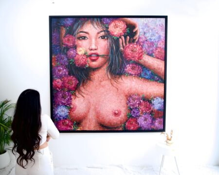 Amour en fleurs – Kesorn | 200 x 200 cm La Galerie d'art en ligne art gallery