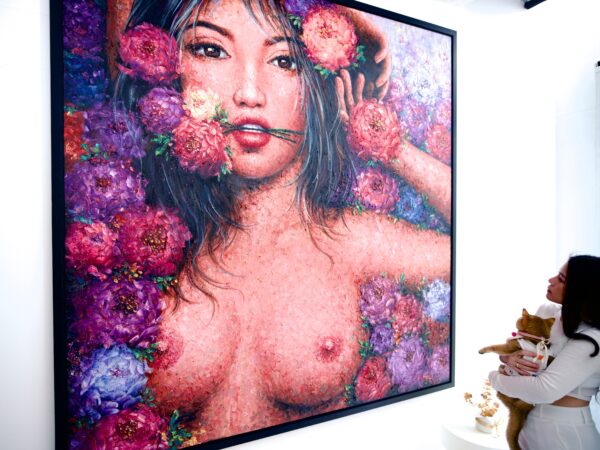 Amour en fleurs – Kesorn | 200 x 200 cm La Galerie d'art en ligne art gallery 9