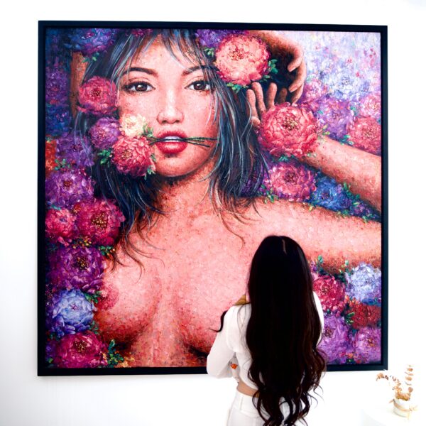 Amour en fleurs – Kesorn | 200 x 200 cm La Galerie d'art en ligne art gallery 2