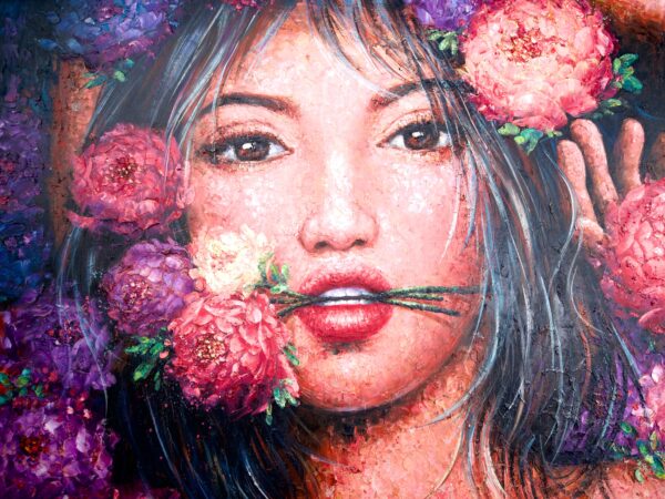 Amour en fleurs – Kesorn | 200 x 200 cm La Galerie d'art en ligne art gallery 12