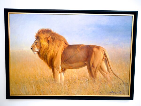 Lion dans la savane – Somchai | 150 x 100 cm La Galerie d'art en ligne art gallery 11