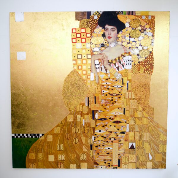 Portrait d’Adele Bloch-Bauer – Un chef-d’œuvre réimaginé de Gustav Klimt par le Master Apollon | 200 x 200 cm La Galerie d'art en ligne art gallery 7