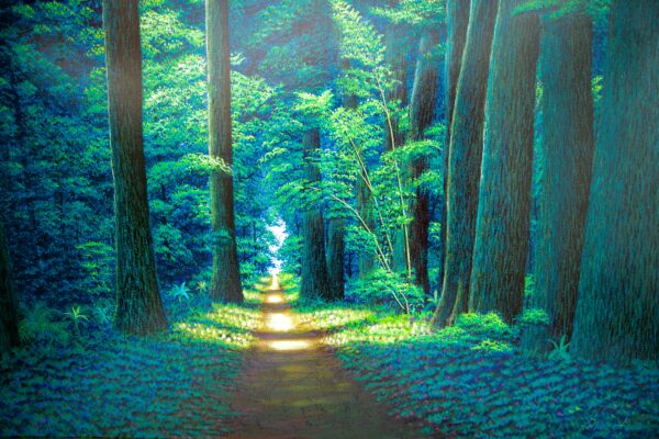 Chemin dans la forêt verte – Wanna | 130 x 190 cm La Galerie d'art en ligne art gallery 9