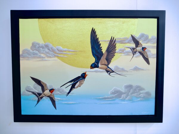 Hirondelle dans le ciel – Thanatchapong | 70 X 50 cm La Galerie d'art en ligne art gallery 8