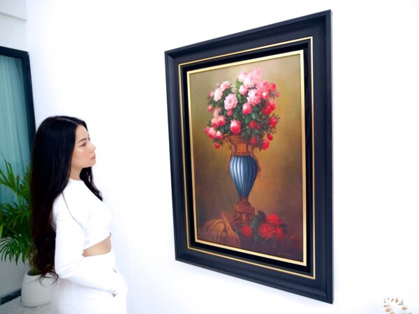 Fleurs dans un vase ancien – Supoj | 60 x 90 cm La Galerie d'art en ligne art gallery 5