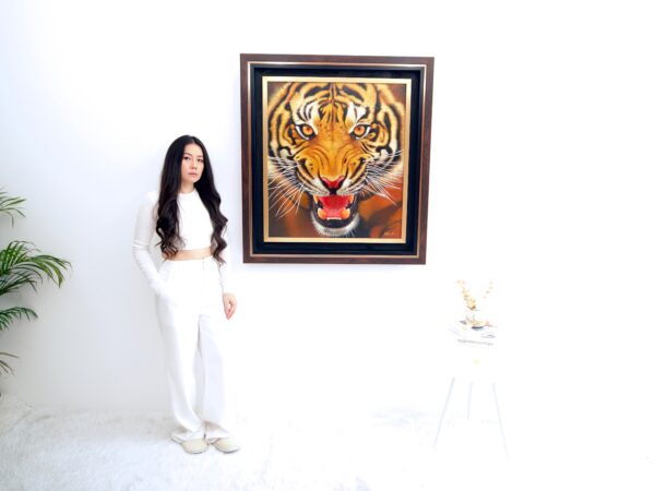 La Force du Tigre – Ketwalin | 95 x 105 cm La Galerie d'art en ligne art gallery 3