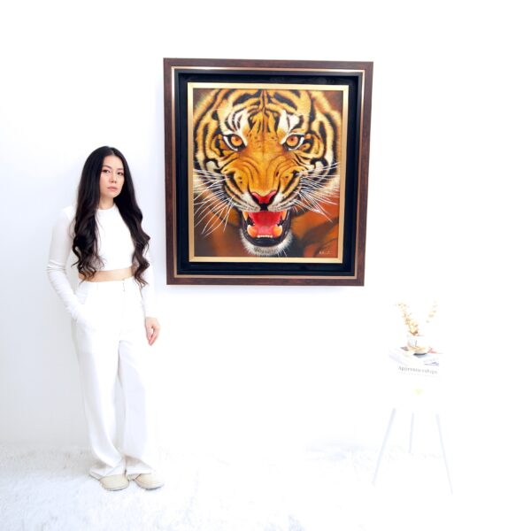 La Force du Tigre – Ketwalin | 95 x 105 cm La Galerie d'art en ligne art gallery