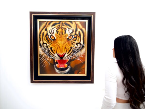 La Force du Tigre – Ketwalin | 95 x 105 cm La Galerie d'art en ligne art gallery 7