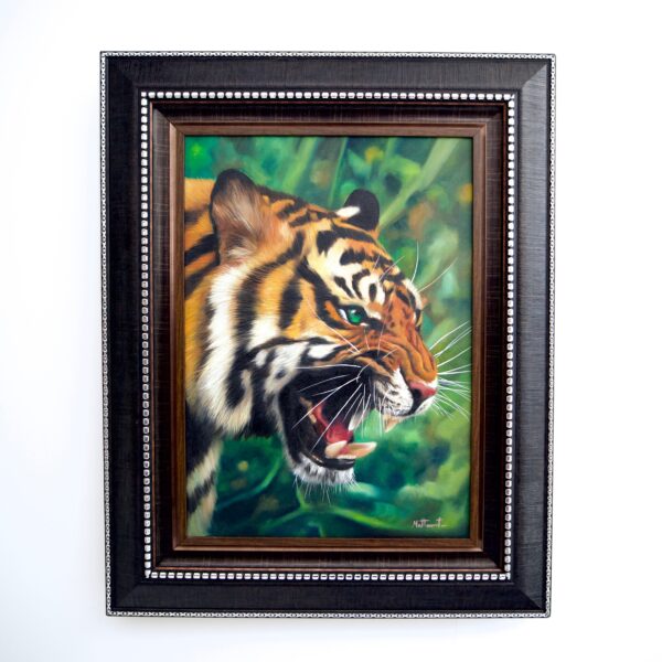 Tigre aux Yeux Verts – Ketwalin | 50 x 70 cm La Galerie d'art en ligne art gallery 8