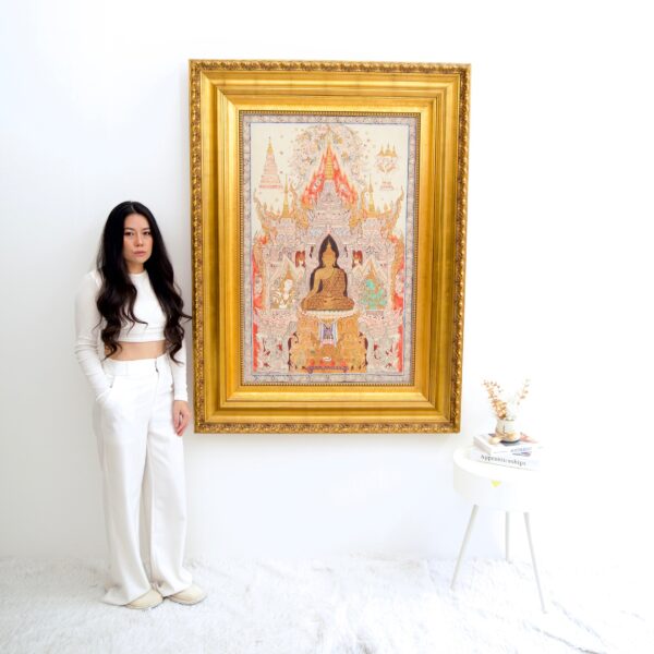 Le Bouddha Blanc – Komain | 70 x 105 cm La Galerie d'art en ligne art gallery