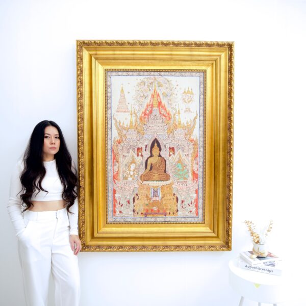 Le Bouddha Blanc – Komain | 70 x 105 cm La Galerie d'art en ligne art gallery 2